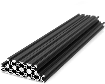 Dailygoods- Lineaire Rail 600 mm - Geanodiseerd Aluminium - 10 Stuks - Voor
