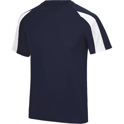 Just Cool Kids´ Contrast Cool T JC003J - French Navy/Arctic White - 9/11 (L)