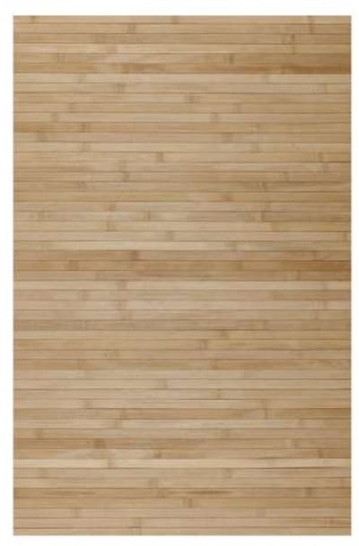 Storesdeco natuurlijke bamboe vloerkleed, antislip – grijs lichtbruin, 120 x 180 cm