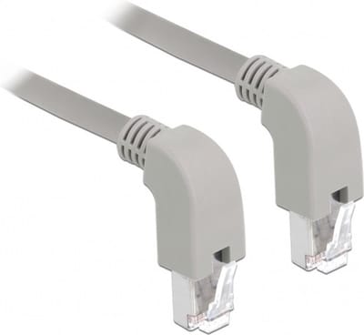 S/FTP CAT6 Gigabit netwerkkabel haaks/haaks / grijs - LSZH - 0,50 meter