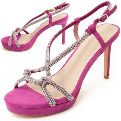 Montevita Heel Sandal Sandale2 in Fuchsia