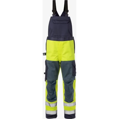 Fristads Flame Hi Vis Amerikaanse Overall Klasse 2 1585 Flam - Hi-Vis geel/marineblauw - C48