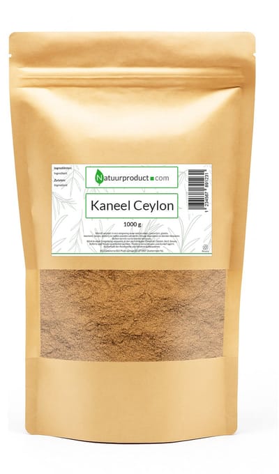 Natuurproduct Ceylon Kaneel - 1kg Grootverpakking - Gezond Kaneelpoeder - 100% zuiver en zonder toevoegingen
