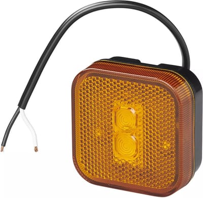 ProPlus Zijmarkeringslamp LED - Waterdicht - 65 x 65 mm - Oranje - 12/24V