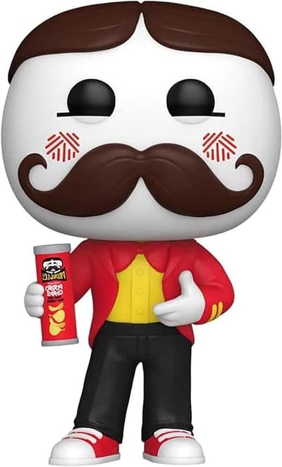 Julius Pringles Figuur - Bobblehead Pringles - Verzamelen en decoreren - Iconisch reclamefiguur - 105 cm hoog - Blauw