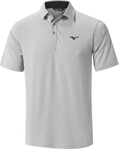 Mizuno golfpolo Quick Dry - licht grijs - maat L