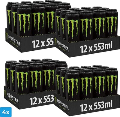 4x Monster Energy Regular (12 x 553ml)