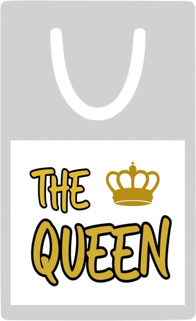 Hacebo® - The queen metalen boekenlegger- Koningin - een koningin - verjaardagscadeau - kroontje - kado - gift - geschenk Bladwijzer boekenleggers - 7.6 cm x 5cm