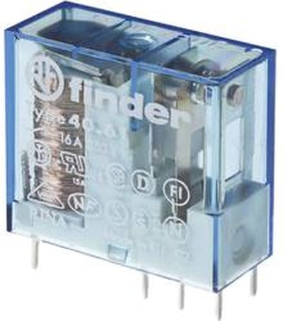 Finder 40.61.9.024.4000 Printrelais 24 V/DC 16 A 1x wisselcontact 1 stuk(s)