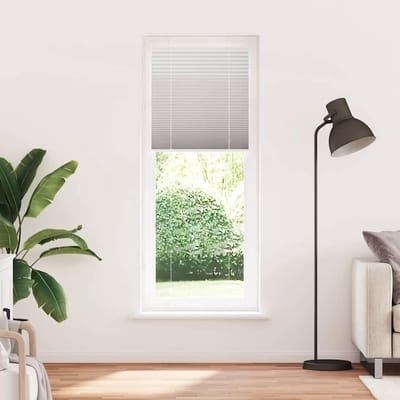 Plisségordijn - Gevouwen raambekleding - Privacy en zonwering - Onderhoudsvriendelijk polyester - 80 x 200 cm - Lichtgrijs