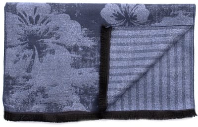 Tresanti DIOGENE Viscose scarf with damaged flowers Blue (TRSCIE219 - 800)