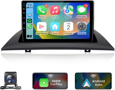 JUNSUN Autoradio - Geschikt voor BMW X3 E83 2004-2012, - Android 15 - 2+64 GB - Draadloze CarPlay & Android Auto - GPS Navi & SWC & Bluetooth & Wifi & KAM