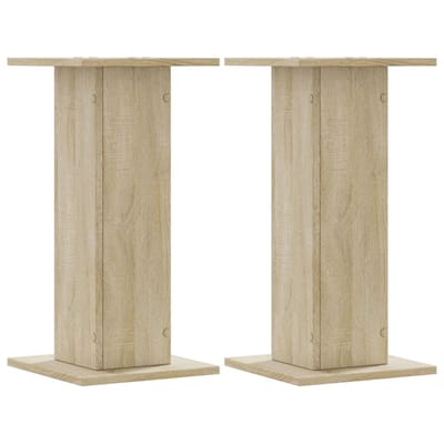 vidaXL - Plantenstandaards - 2 - st - 30x30x60 - cm - bewerkt - hout - sonoma - eiken