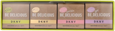 DKNY Be Delicious Women Giftset 28 ml - Edp 7ml/Extra Delicious Edp 7ml/Golden Delicious 7ml/100% Deicious Edp 7ml