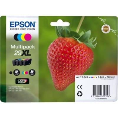 Epson Claria Home Ink 29XL Inkjet Cartridge - Cyaan, Zwart, Magenta, Geel - Inkjet
