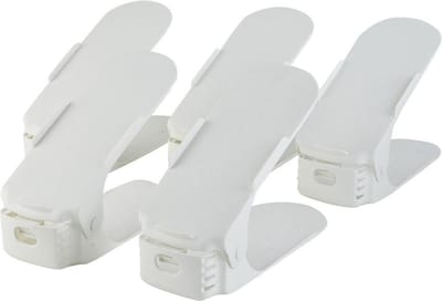Schoenen Opbergsysteem Verstelbaar – Schoenenrek – Schoenenkast – Schoen Organizer – Set van 5 Wit
