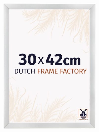 Fotolijst 30x42 cm - MDF - Zilver Mat - Praag