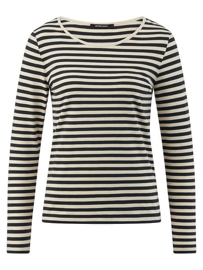 T-shirt ronde hals Van Peter Hahn beige