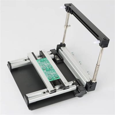 Stencil Printer - Soldeerstation - PCB Assemblage - Precisie Controle - 15cm Versie - Aluminium