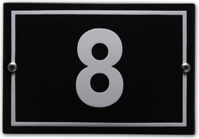 Huisnummer model Phil nr. 8