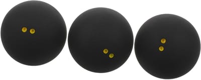 Squashballen - Racketballen - Sport Training - Dubbele Gele Stip - 3.8 cm - Zwart