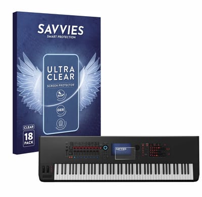 Savvies - Screenprotector voor Yamaha Montage 8 - Folie Beschermfolie transparant 18 Stuks