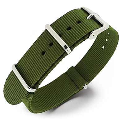 NATO Horlogeband G10 Military Nylon Strap - Legergroen 22mm