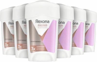 Rexona - Deodorant Stick - Women Maximum Protection Anti-Transpirant Confidence - 6 x 45 ml - Voordeelverpakking