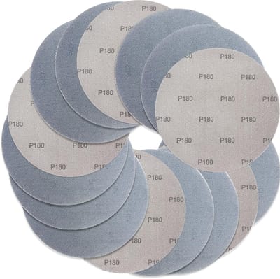 Dailygoods- Schuurrooster Ø 225 mm - Klittenband - 15 stuks - Korrelgrootte 180 - Mesh-weefselontwerp - Universeel passend - Schuurpapier