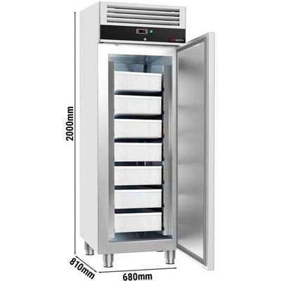 GGM Gastro Fischkühlschrank Edelstahl ECO - EN 600x400- 600 Liter - mit 1 Tür Zilver