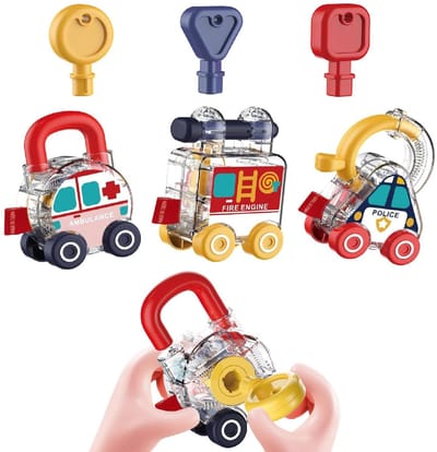 Namajunas - Autospeelgoed met slot en sleutel – Montessori speelgoed voor baby’s en kinderen vanaf 18 maanden – Leerspeelgoed – Sensorisch speelgoed – Motoriekspeelgoed – Sleutelspeelgoed – Reisspeelgoed – Cadeau voor jongens en meisjes