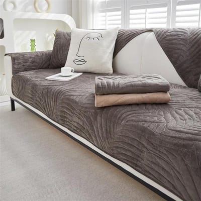 Winter Dik Pluche Bankhoes voor Woonkamer Zachte Velours Bankmat Chaise Lounge Handdoek Universele Antislip Bankrug Leunhoezen 70x70cm 1pc