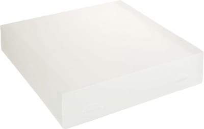 Cadeauverpakking transparant plastic doosjes 22x22x5cm WIT (10 stuks)