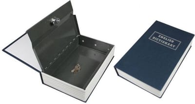 Benson Boekenkluis - Discrete opslag - Inclusief 2 sleutels - 240 x 150 x 55 mm