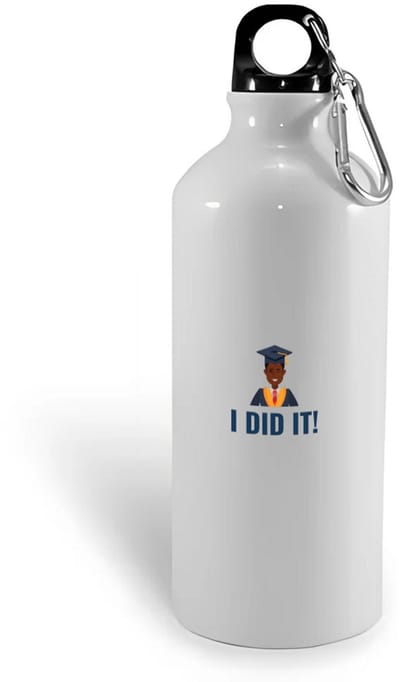 Hacebo® - I did it! waterfles - Geslaagd - iemand die is geslaagd - gelukt - gefeliciteerd - examen - school - diploma gehaald - cadeau - kado - geschenk - gift - water fles - 400ML