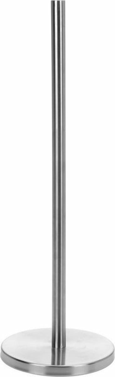 Bellatio design Reserverolhouder - zilverkleurig - 5 rollen - RVS - 45 cm - wc rolhouder - toiletrolhouder