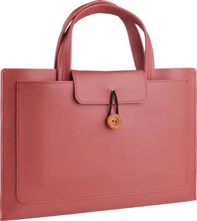 Laptoptas 11 tot 14 inch - 3 Vakken - Vegan Leer - Laptophoes - Laptop Tas - Geschikt voor o.a Dell XPS 13, MacBook Air Pro, Surface Pro 9, ChromeBook - Wijnrood