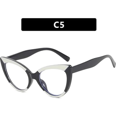 Style Premium Élégant Rétro Forme Œil de Chat Forme Carrée Monture Dame Changement de Couleur Lumière Bleue Bloquant la Lumière Hypermétropie Lunettes de Lecture Deg +25
