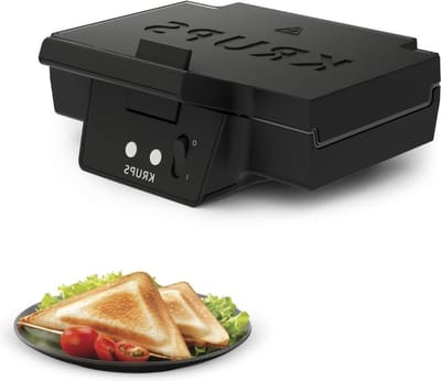 Sandwichmaker voor Gegrilde Tosti's in Driehoekige Vorm 850 W Zwart - FDK 451