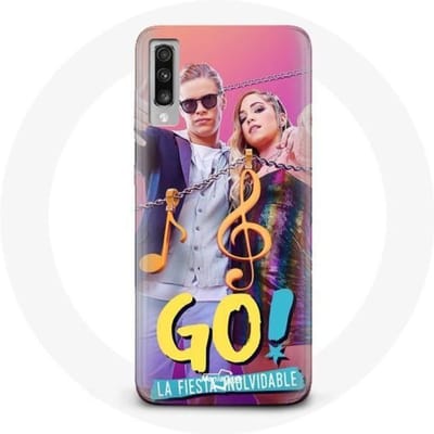 Coque pour Samsung Galaxy A70 Poursuis Tes Rêves Mía Cáceres et Juanma Portolesi Go! Vive a tu maner