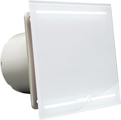 Badkamerventilator met Randafzuiging en Sfeerverlichting | 12W | Wit Glas