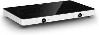 Draagbare Dubbele Inductiekookplaat 3000W Keramisch Glas met LED Display en Timer