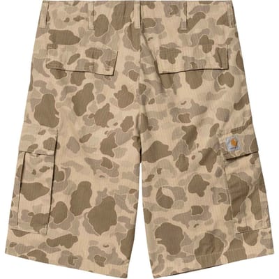 Carhartt Wip Reguliere vracht Korte bermuda met katoenen zakken - Camo Duck/Desert gespoeld