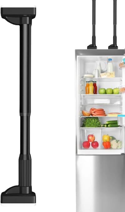 Meubelbeveiliging Bar - Anti-tip paal - Voorkomt kantelen - Schaalbaar verstelbaar ontwerp - Tot 120cm - Zwart