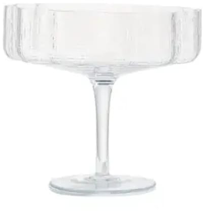 Dia – glazen serveerschaal – Elegance – luxe design – transparant – Ø22,5cm, h20cm