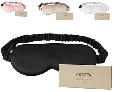 100% Pure Moerbeizijde Slaapmasker - Licht Blokkerend en Comfortabel Oogmasker voor Men en Vrouwen