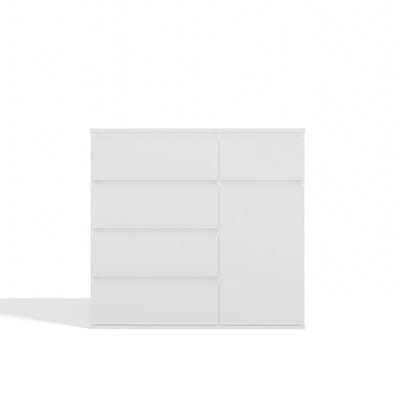 MODERN 1D5S - Dressoir - 1 deur - 5 lades - Greeploos design