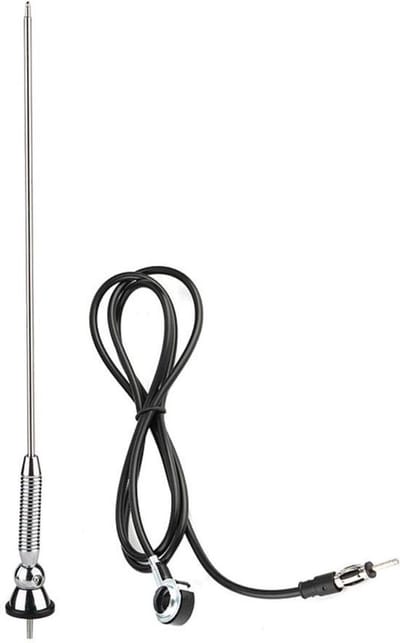 Auto Antenne - Dakantenne Radio - Ontvangst Verbeteren - 180 Graden Draaibaar - 42 cm - Zilverkleurig