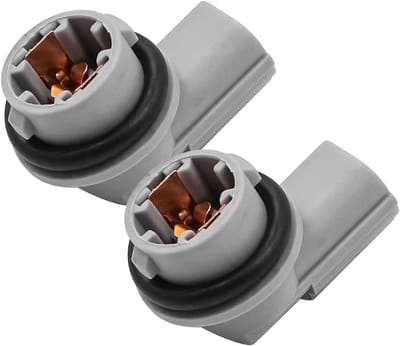 Dailygoods - 2-delige zijmarkeringslichtlamphouder - Eenvoudige installatie - Kunststof - Vervangingsonderdeel - Geschikt voor Sedan Hatchback - Compa...