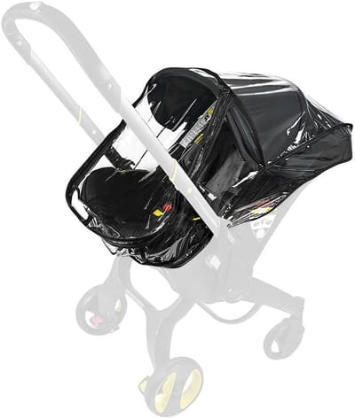 Duurzame Regenhoes voor Kinderwagens - Transparante PVC Hoes, Wind- en Waterdicht, Geschikt voor Reizen en Bescherming tegen Slecht Weer